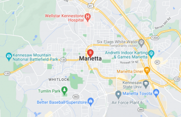 Kennesaw Valley Concrete location map: Servicing Marietta and Surrounding Areas, Marietta, Georgia
