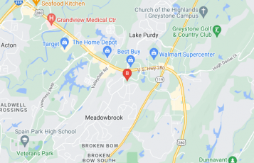 Alabama Insurance Agency location map: 850 Corporate Parkway, Birmingham, AL