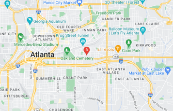 Atlanta Asbestos Testing & Removal Pros location map: 220 Pearl St SE, Atlanta, GA