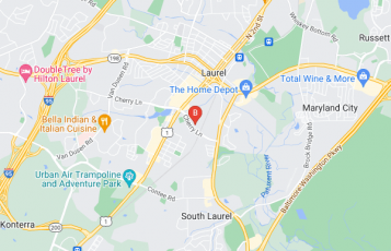 Garland K. Davis, DDS location map: 8730 Cherry Ln #6, Laurel, Maryland