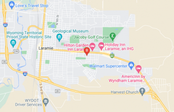 Triggerpoint Equine & K9 Sports Massage Therapy location map: 419 S 21st St, Laramie, WY 82070, Laramie, Wyoming