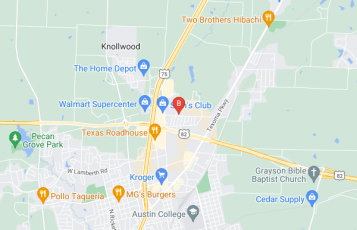 Haiman Hogue Estate Attorney location map: Gallagher Professional Building, Sherman, TX