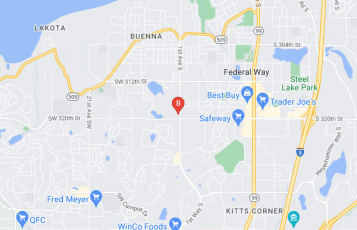 The Ye Law Firm location map: 31919 1st Ave S Suite 104, Federal Way, WA 98003., Federal Way, Washington