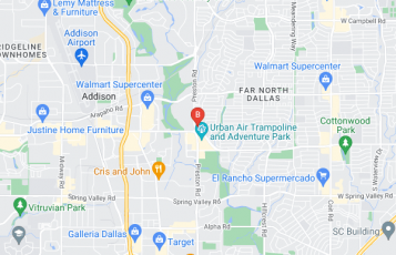 Dallas Towing Service location map: 15150 Preston Rd, Dallas, TX