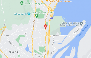 Wagz Dog Grooming location map: 480 Shore Road, Belfast, Northern Ireland