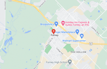 Mary Alessio Realtor Serving Forney, Texas location map: 127 W Main St, Forney, TX