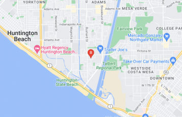 Larson Agency location map: 9622 Clearbrook Dr, Huntington Beach, CA