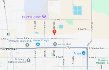 Palmdale Cash for Junk Cars location map: 38950 30th St E suite B, Palmdale, ca